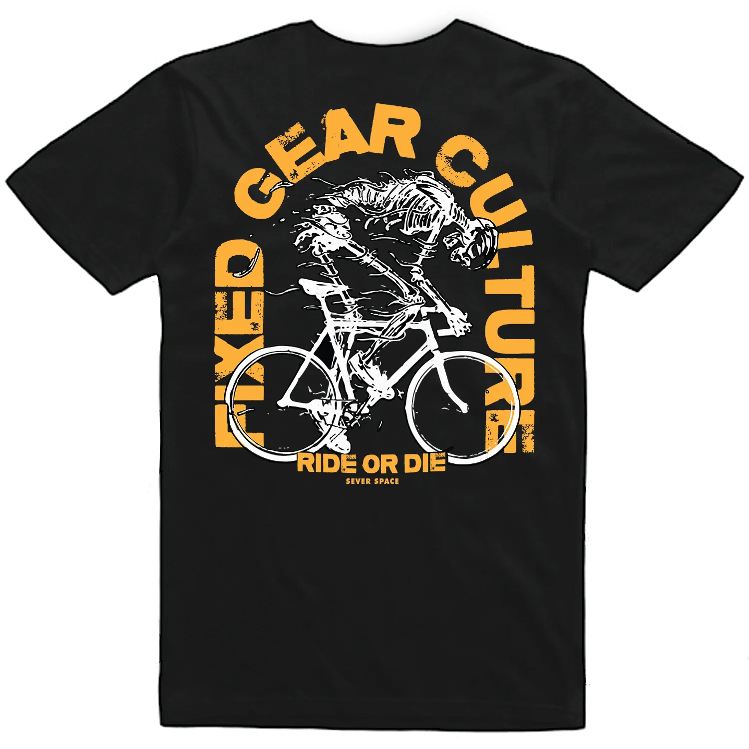 Remera Fixed gear Coleccion Fixie, vista trasera