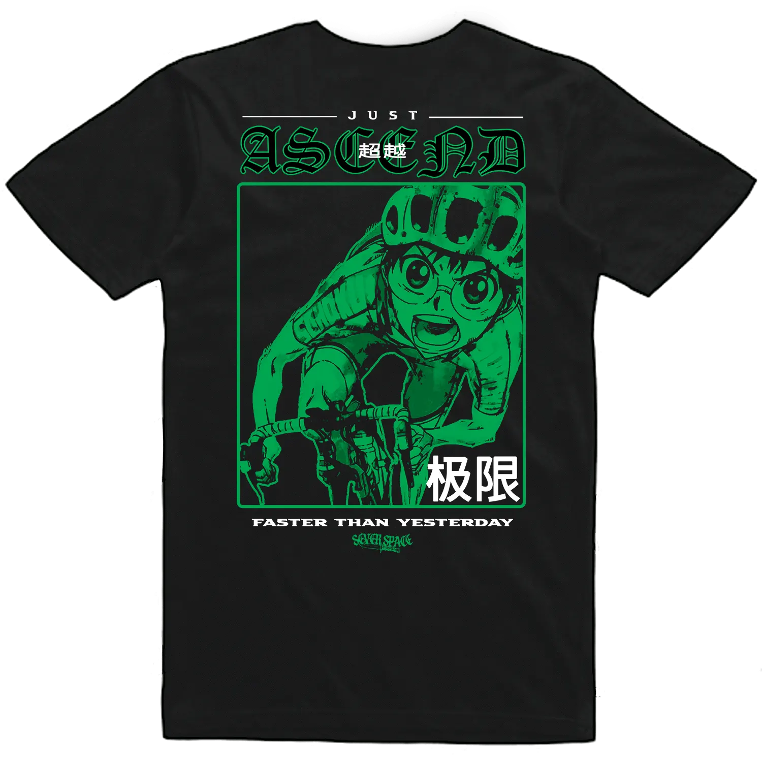 Remera Just ASCEND Coleccion Fixie, vista trasera